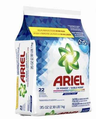 Ariel 2X Power Original Scent Powder Laundry Detergent 2.2 lb Bag