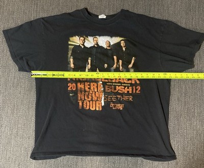 Nickelback Tour 2012 Black T-Shirt Bush Seether My Darkest Days