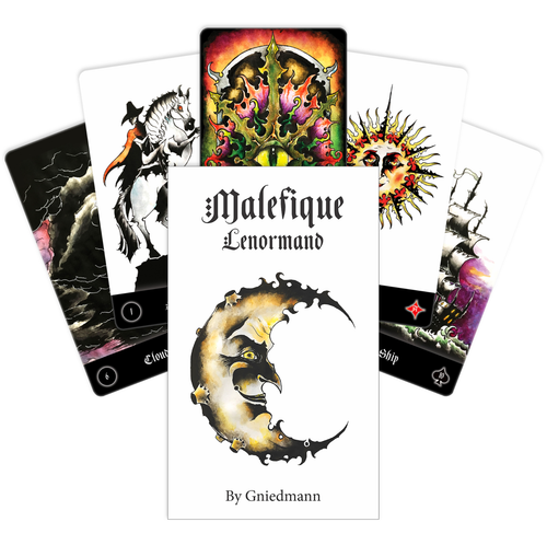 Malefique Lenormand Tarjetas Edgy Oscuro Deck US Games Sistema Esoteric - Imagen 7 de 18