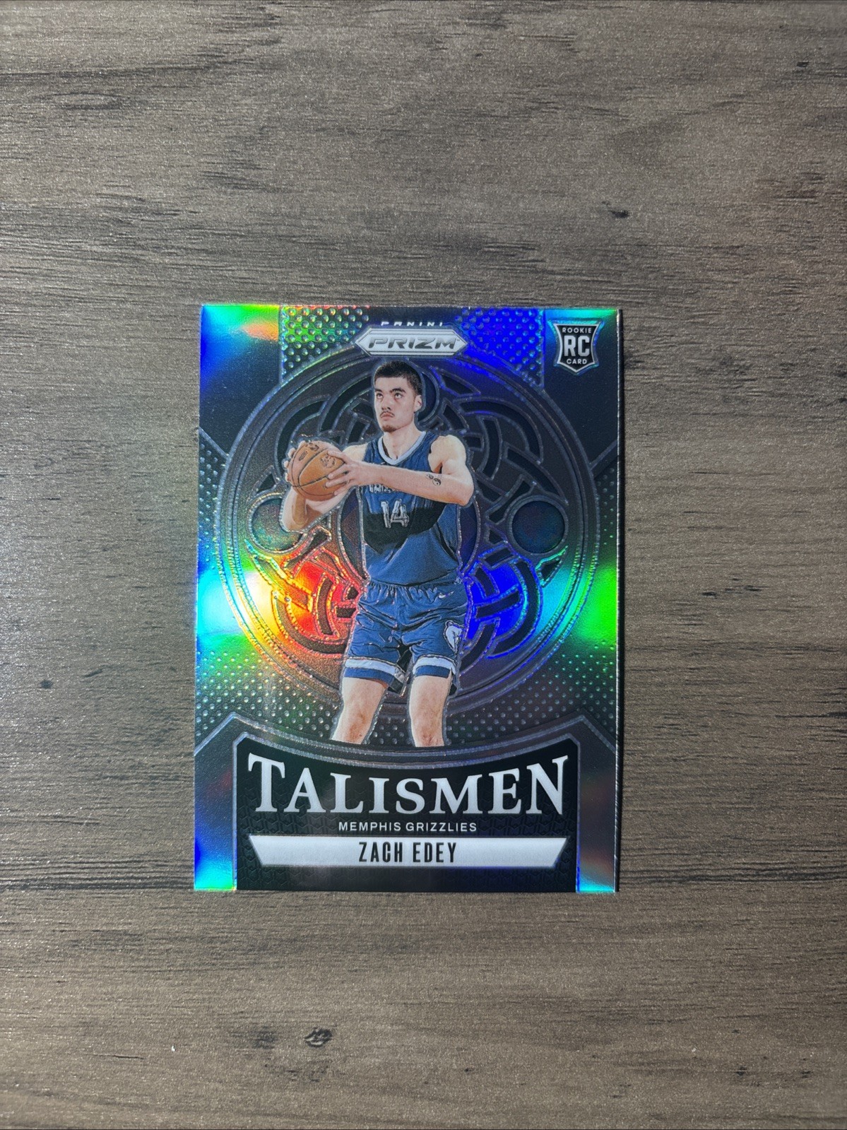 2024-25 Panini Prizm Zach Edey Talismen RC Silver Rookie #21 Grizzlies