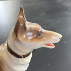 rare ORIGINAL COLLAR & LEASHE German Shepherd Porcelain Dog Japan !!! 7in x 5in — photo 6