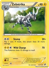 Zebstrika (42) [42/114 - Black and White] Pokemon 201104 Moderately Played