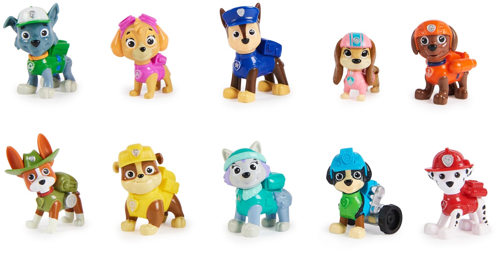 Paw Patrol 10th Anniversary All Paws On Deck Toy Figures Gift Pack with 10 Col 18290₽