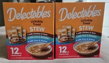 4 Boxes Of Variety Pack of Delectables Stew for Cats - 12 Pouches
