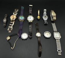 Seiko Citizen Bulova Benrus Wristwatch Lot Vintage Modern Mixed Parts Repair
