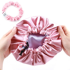 Kids Satin Bonnet Sleeping Cap for Natural Hair Teens Toddler Child Baby Adjusta
