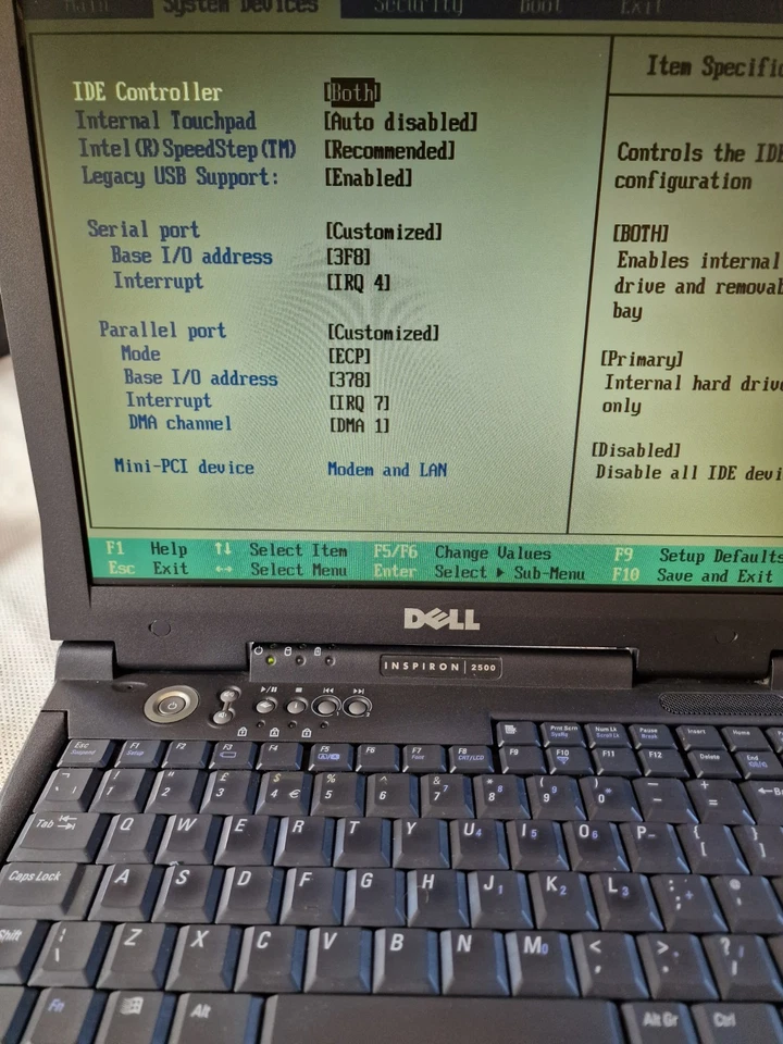 Vtg Dell Inspiron 2500 Pentium III 14,1" 20gb IBM Hdd Untested Read Description - Image 3 of 4