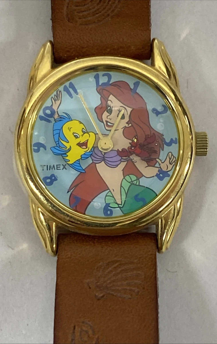 Disney\'s The Little Mermaid Ariel Flounder Sebastian Timex Wrist Watch Vintage Little Mermaid Watch In Disney Watches & Timepieces (1968  main image 4