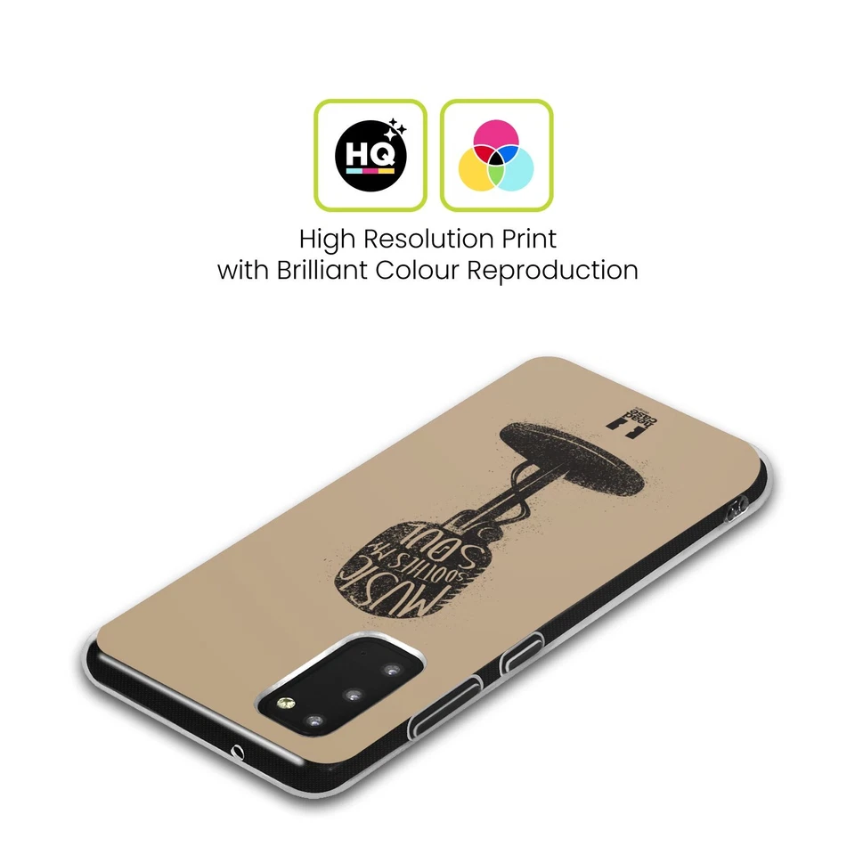 CAPA DE CABEÇA DESIGNS POWER OF MUSIC CAPA GEL MACIA PARA TELEFONES SAMSUNG 1 - Imagem 2 de 4