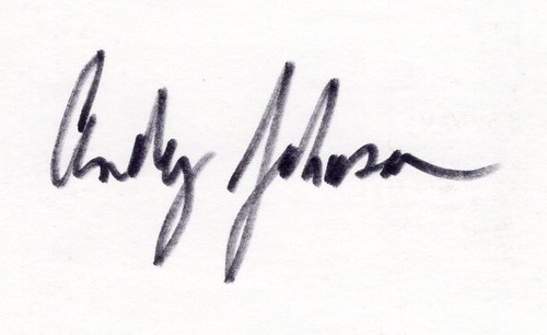 Andy Johnson PGA Fried Egg Golf Signed Autograph