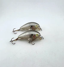 (2) Vintage Worden's Timber Tiger Cub Crankbait Lures Lot of 2