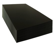10 pack Blank Signs 24" x 18" x4 mm Black corrugated plastic