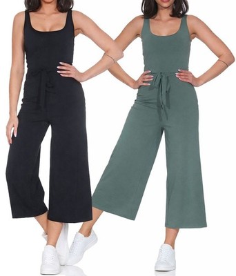 Ragwear Damen Jumpsuit Overall Einteiler Hosenanzug Freizeit 7/8 Hose Lisseta