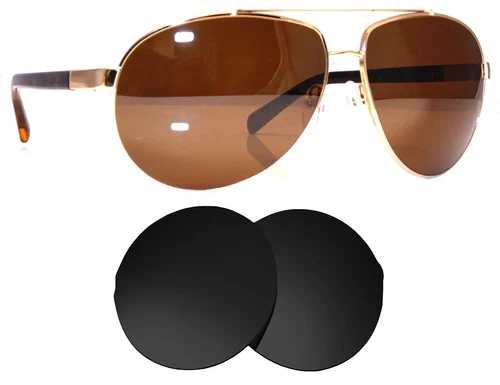 Lentilles de remplacement pour Prada SPR 67O (63mm) polarisées et protection UV Seek Opt