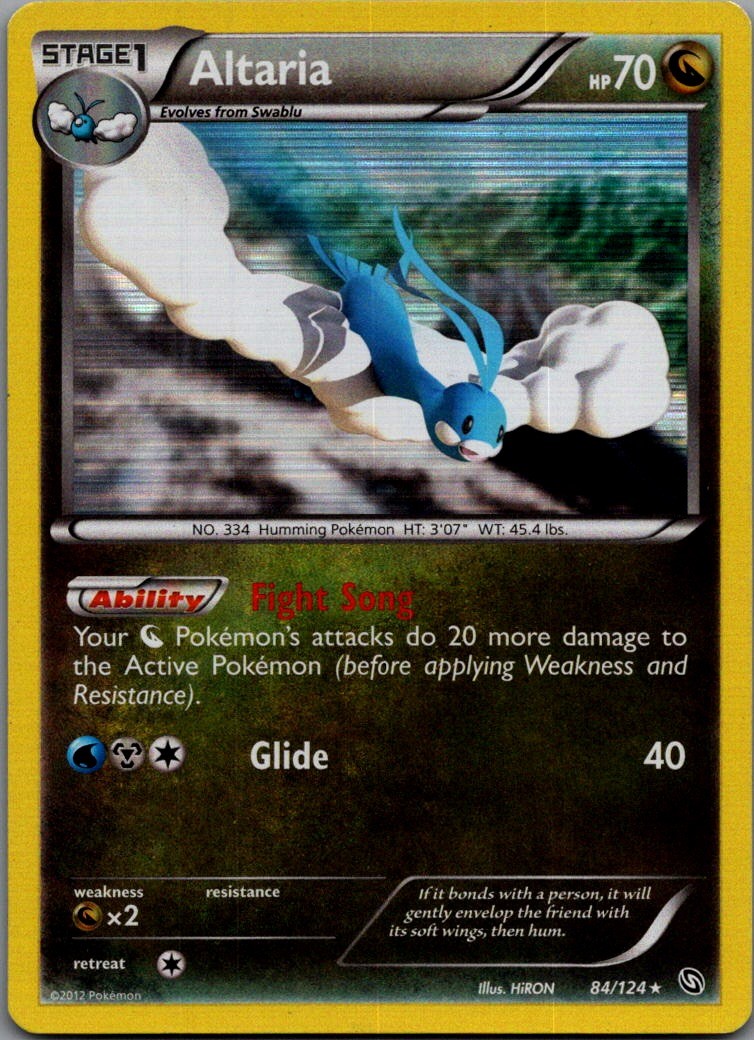 Altaria Holo Rare Dragons Exalted 84/124 NM