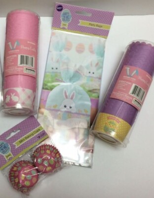 Cupcake/Muffin Baking Set Supplies Easter Egg Bunny Chick Wilton