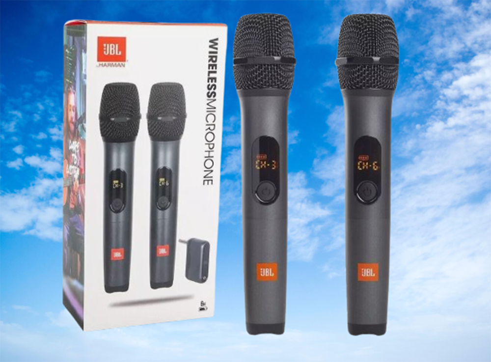 JBL JBLWIRELESSMICAM 2 Wireless Dynamic Microphones With Dual-Channel Receiver*