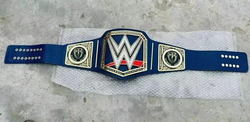 WWE Blue Universal Championship Replica Belt Roman Reigns side plates Adult size - Picture 3 of 5