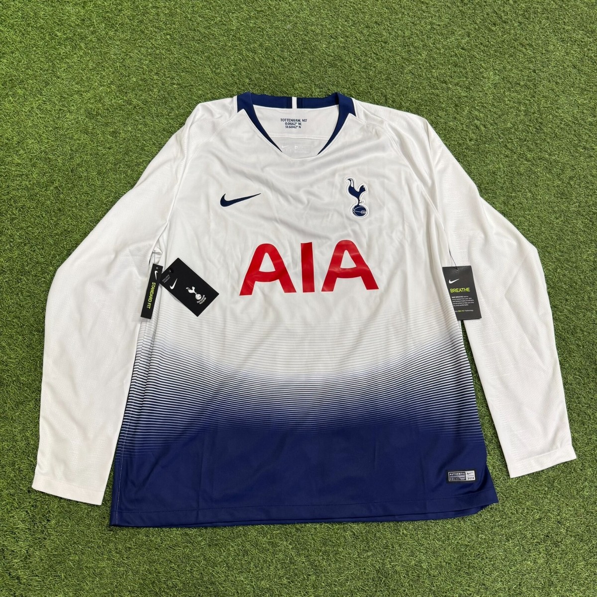 Nike Tottenham Hotspur Home Men's L/S Soccer Jersey 18/19 | eBay