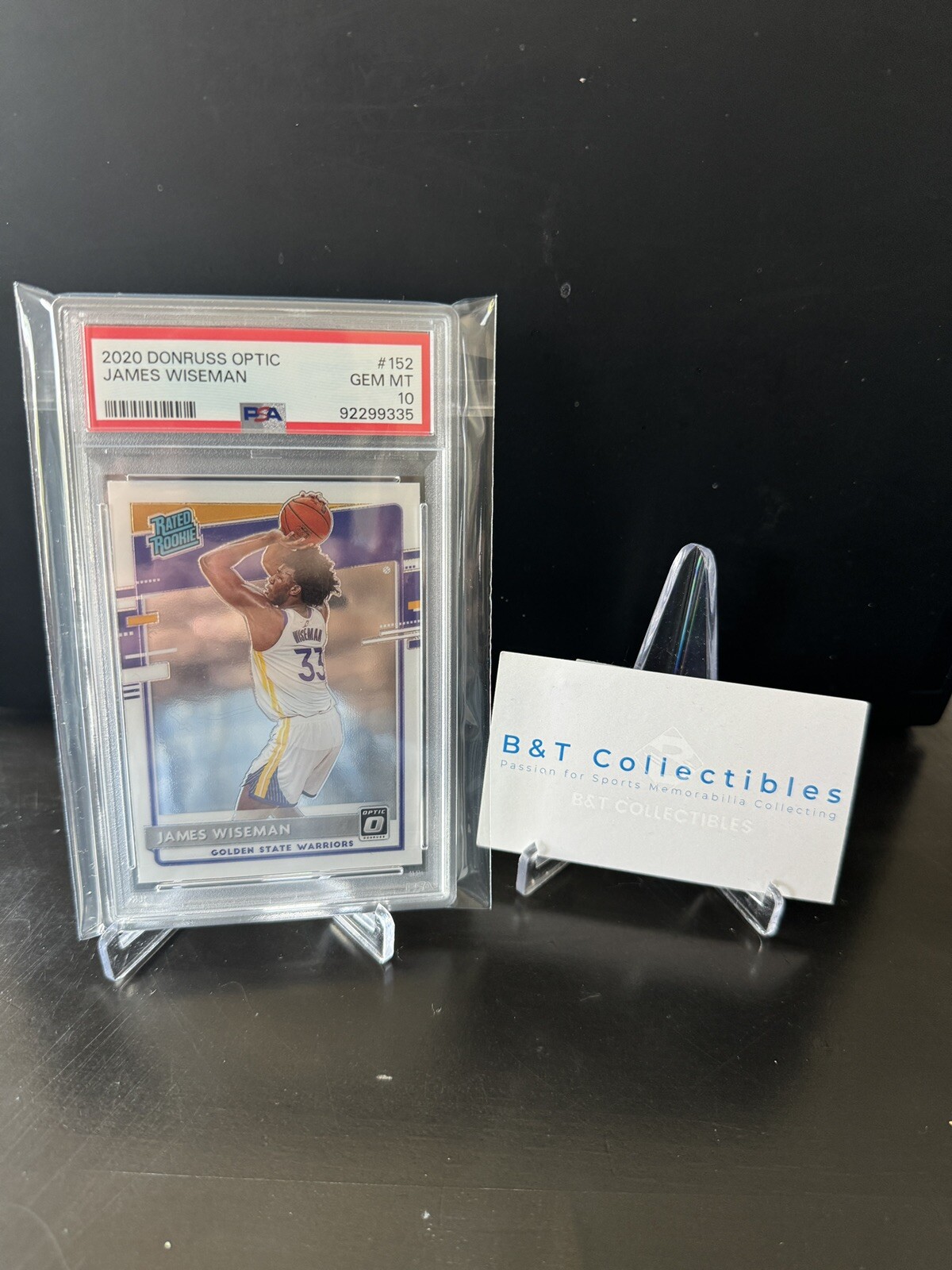 2020 Donruss Optic James Wiseman #152 RC PSA 10 GEM MINT Rookie🔥