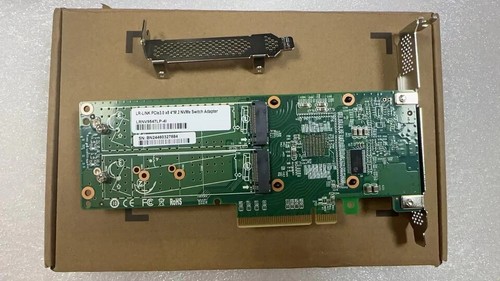 New M.2 Four-port M.2 nvme PCIE 3.0x8 expansion conversion card LRNV9547LP-4I - Photo 4/5