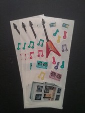 Creative Memories Lot of Four Studio Stickers 2" x 5" Electric Boom Box
