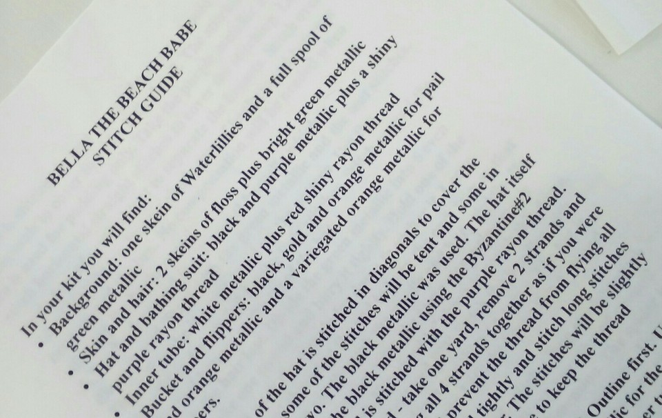 Needlepoint Junction HP needlepoint WITCH BELLA BEACH Canvas Guide