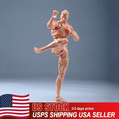 Romankey COWL 1/12 Male Action Figure Joint Body Doll 6inch Yellow Model w/Head