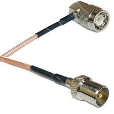 RG316 TNC Male Angle to DVB TV Pal Male RF Cable Rapid-SHIP LOT
