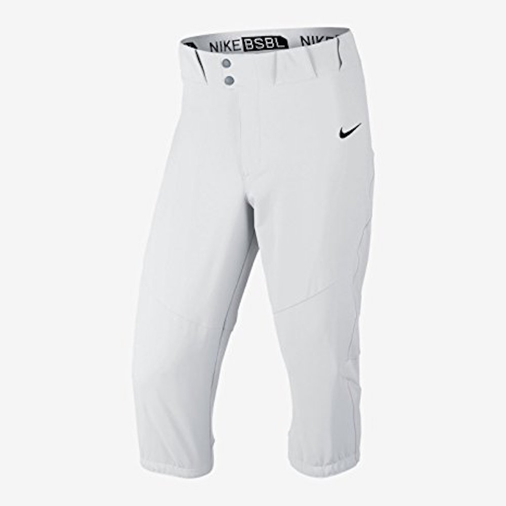 Nike Baseball Softball Pants 3/4 Flex Vapor Elite White 747229-100 Men's XL