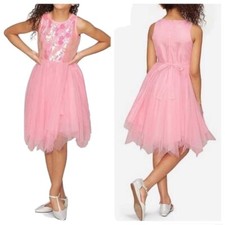 Justice Dress Girls Pink Sequin Tulle Tutu Layer Party Dress NEW Sizes 14 16 18