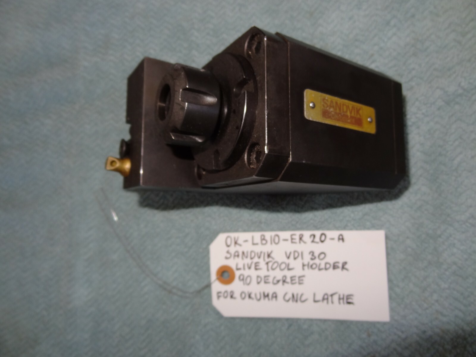 SANDVIK VDI 30 LIVE TOOL HOLDER FOR OKUMA CNC LATHE OKLB10ER20A eBay