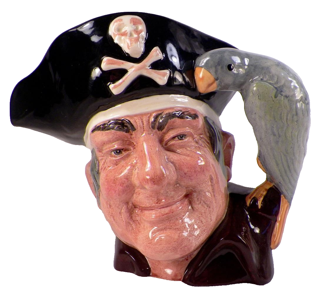 Royal Doulton Long John Silver Character Jug Toby Mug D6335 1951