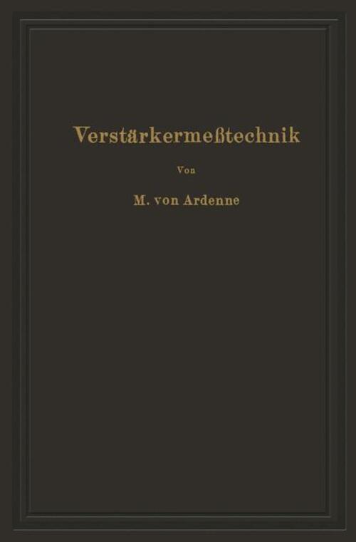 Thumbnail - Manfred Von Ardenne (u. A.) | Verstärkermeßtechnik | Taschenbuch |