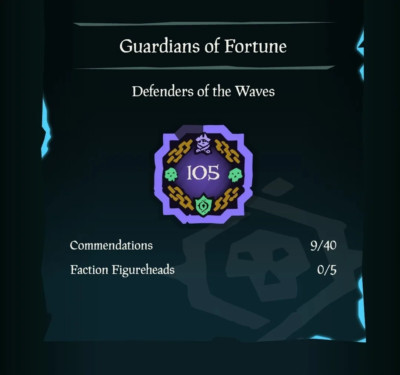 Sea of thieves Boost 0-105 lvl PVP Fraktion Guardians of Fortune | Custom Order