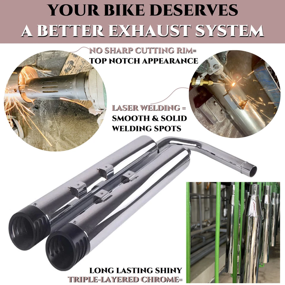 Exhaust Pipe for Kawasaki Vulcan Exhaust，Kawasaki Vulcan Vaquero 1700 Upgrading - Image 3 of 4