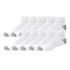 Men's Quarter Socks White 10 Pairs