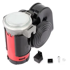 12V 130DB Electric Dual Tone Compact Air Horn Kit For Motorcycle Yacht Boat 4WD