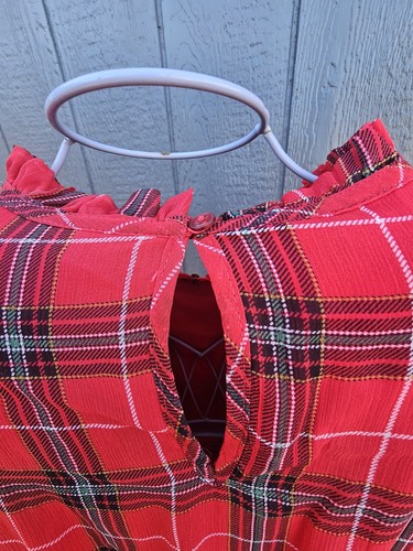 Girl’s Girls Size XL Wonder Nation Christmas Holiday Dress Red Holiday Outfit - Picture 6 of 13