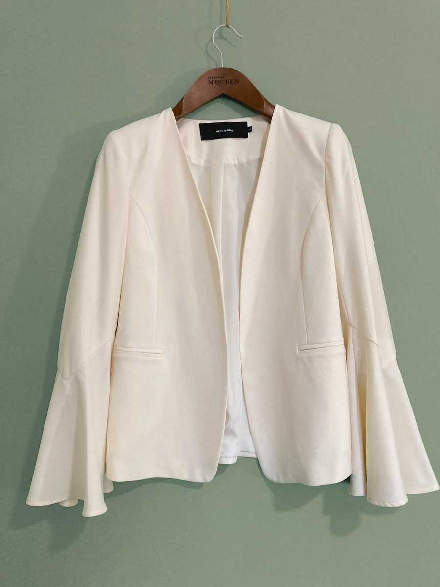 Long cream top jacket for wedding