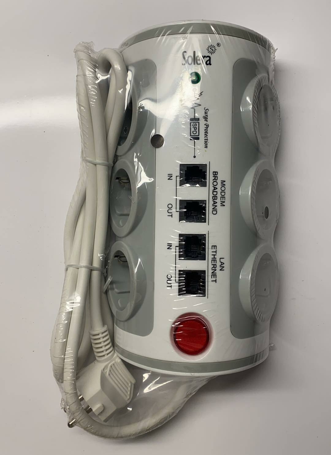 Solera V1051 Power Extension 6 enchufes y extensión de cable 2 m | H05VV-F 3