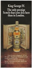 Vintage Print Ad King George IV Whisky Playboy October 1972 - 9 7/8