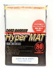 KMC CARD BARRIER HYPER MAT - RED 80CT STANDARD SIZE SLEEVES NEW FREE SHIPPING 