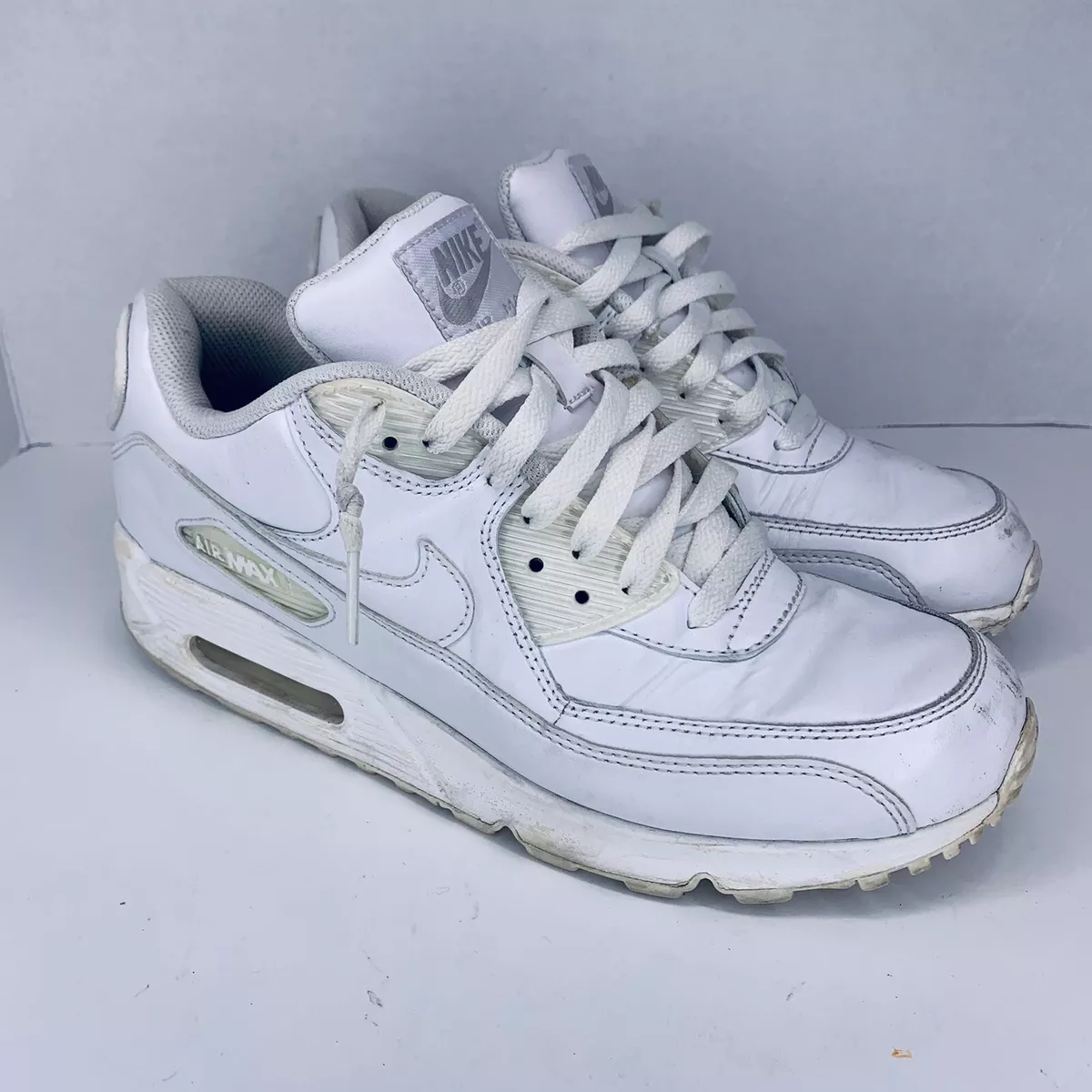 Nike Chaussures Air Max 90 Cuir - Blanc