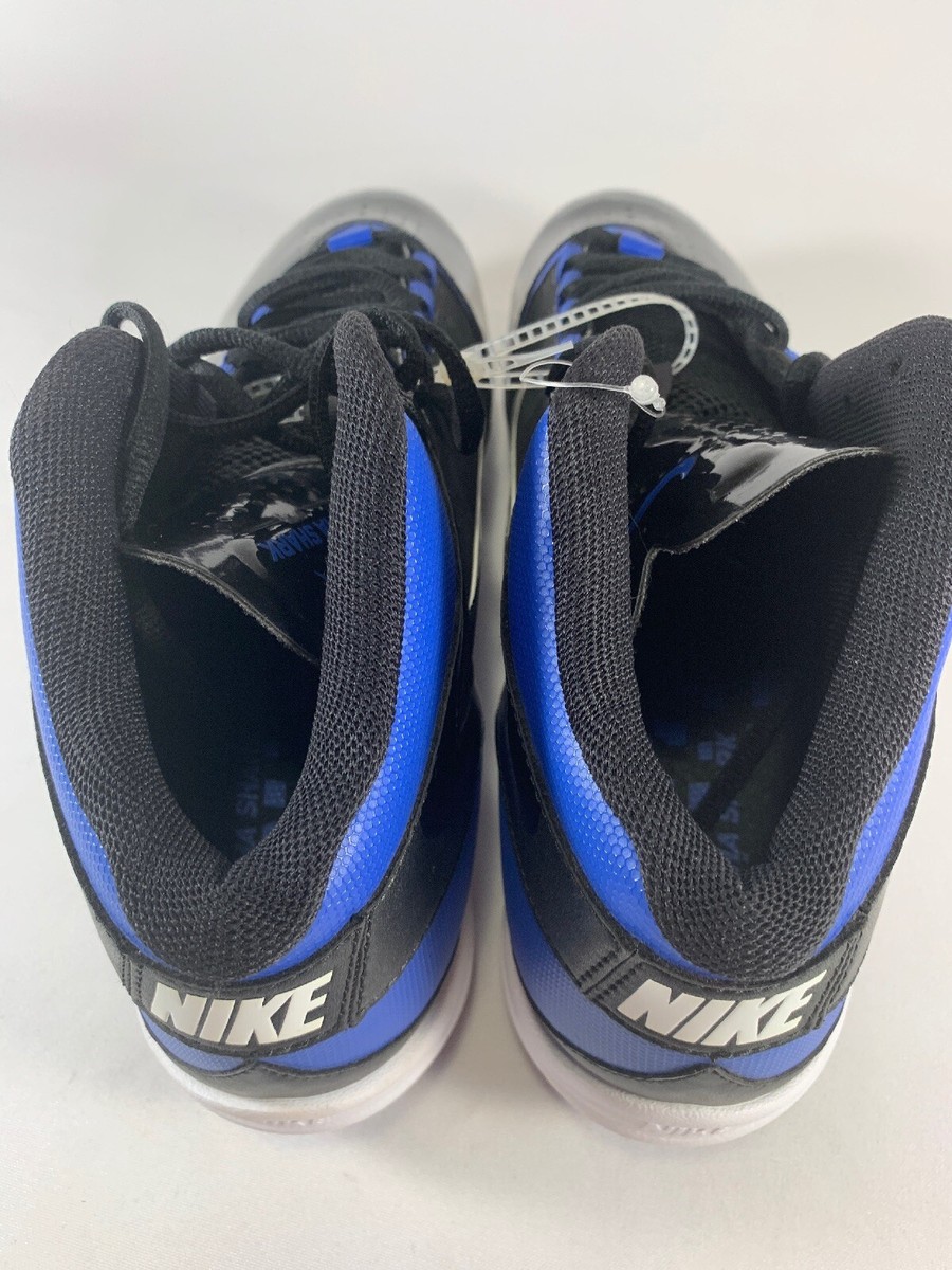 Nike Alpha Shark Athletic Cleats Blue Black White Swoosh