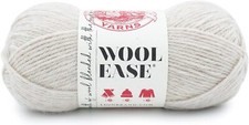 Lion Brand Yarn Wool-Ease Yarn, Worsted-Weight for 1 Pack, Linen