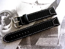 18mm Black Force Recon NATO Military strap G10 HD nylon watchband IW SUISSE 19mm