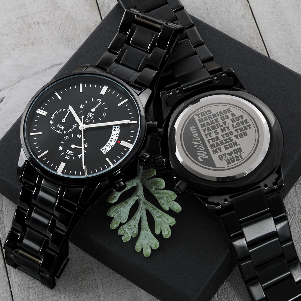 Personalized watch for son sale