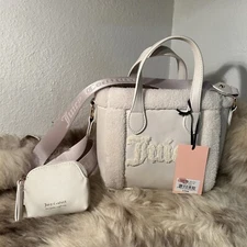 NWT Juicy Couture Silver Lining Mini Tote - Angel