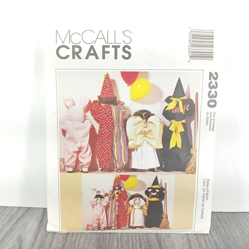 Sewing Pattern Crafts Costumes for 24" & 36" Dolls 12 Pieces McCall's 2330